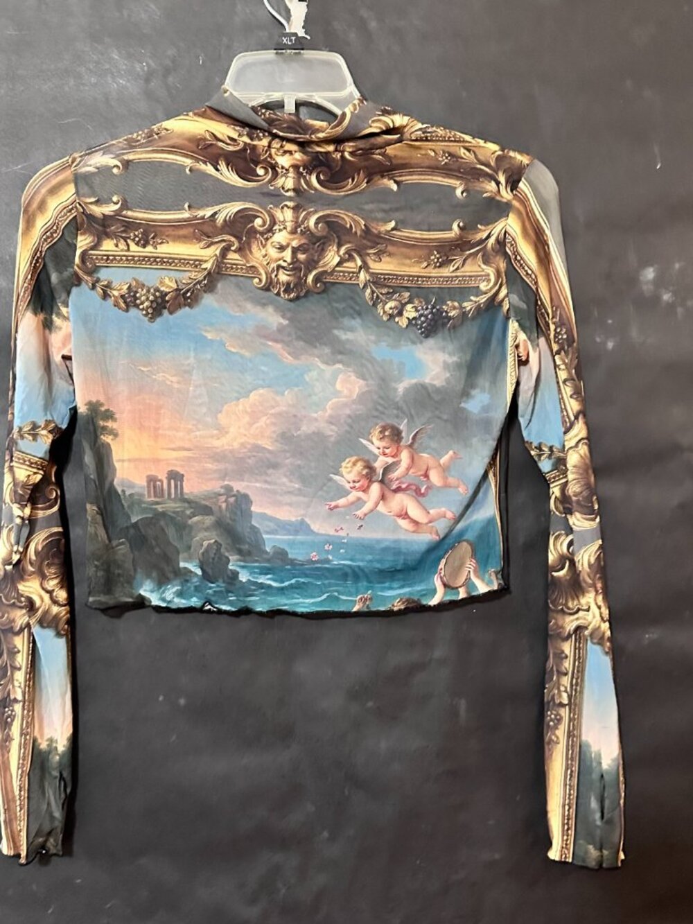 Conceptual Subculture Baroque Mesh See Thru Outfit Mythology Cherub Skirt Top - Picture 9 of 14